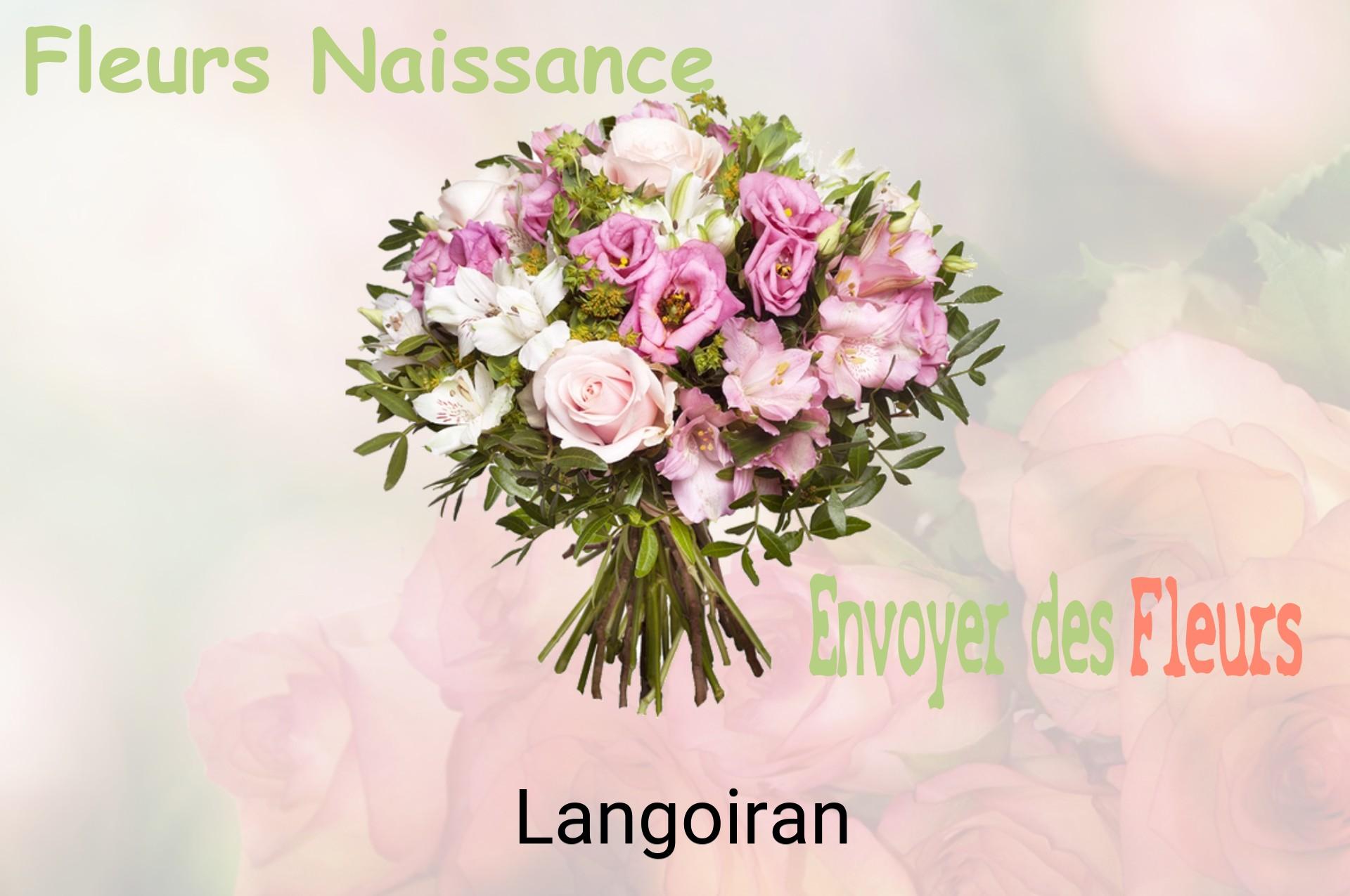Bouquet de fleurs de naissance livré à Langoiran